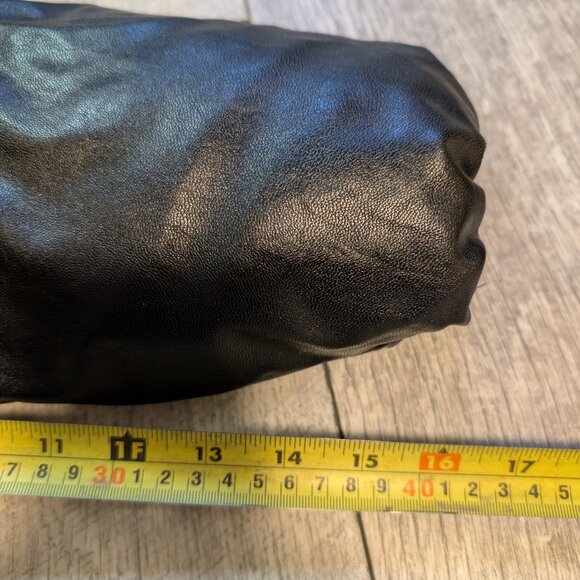 Steve Madden Evy Vegan Leather Puffer Jacket XS | Glossy Black | NWT - Picture 10 of 11